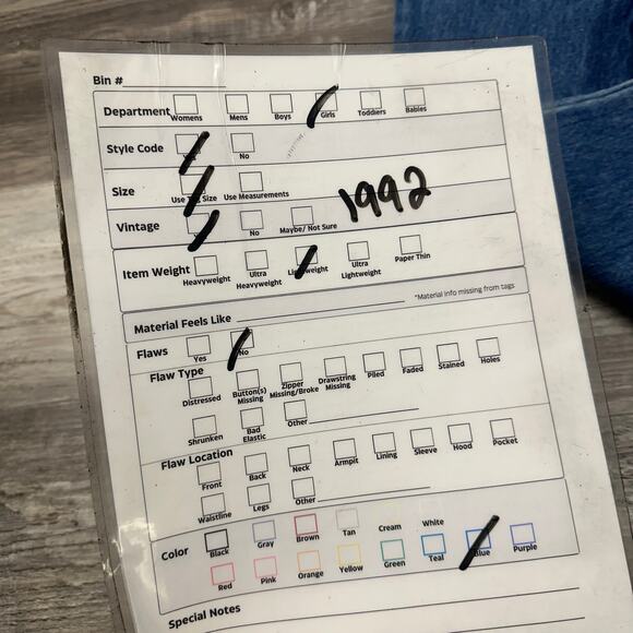 Vintage 90s Levi's 506 Mid Blue Boys 11 22x25.5 Straight‎ Jeans Orange Tab USA - Picture 9 of 13